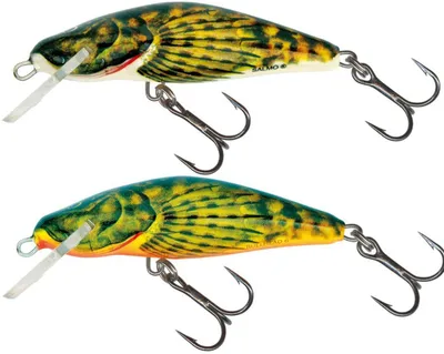 Produktbild von Salmo Wobbler 4,5cm 5g Set - 2 Bullhead sinkend