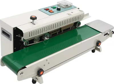 Produktbild von Kontinuierliche Beutelversiegelungsmaschine, digitale Temperaturregelung, hohe Effizienz, WEISS