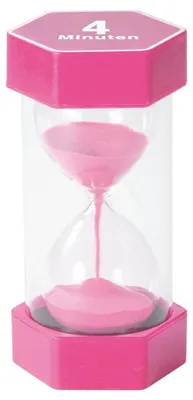 Image de EDUPLAY 120608 Mega Sanduhr 4 min, Ø 8,4 x 16 cm, rose