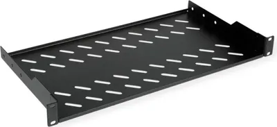 Produktbild von ROLINE 19-Zoll Fachboden 1 HE, 250 T 15 kg schwarz