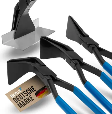 Produktbild von Bituxx Falzzangen Set 3-tlg. Blau MS-16202