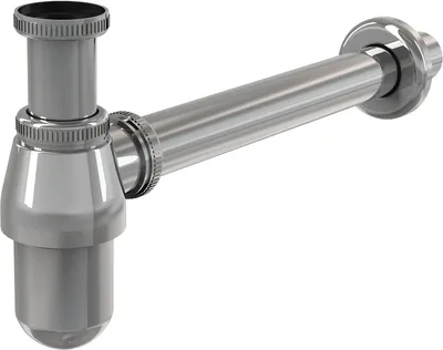 Produktbild von alcadrain Flaschengeruchverschluss für die Waschbecken DN63 mit einer Überwurfmutter 5/4", Metall