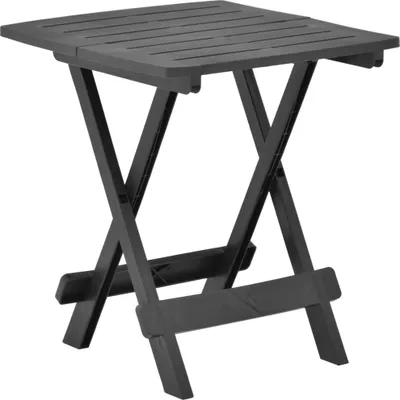 Image de Table pliable de jardin anthracite 45x43x50 cm plastique