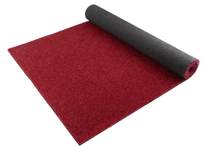 Produktbild von Primaflor Kunstrasen WELLNESS - Rot - 4,00m x 1,50m - Meterware - Wasserdurchlässiger, UV-Beständiger Rollrasen, Rasenteppich, Kunststoffrasen für Garten, Terrasse & Balkon