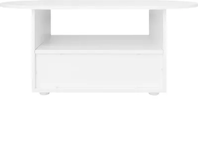 Produktbild von Merax Couchtisch Wolke II mit Schublade, Beistelltisch Scandi, Wohnzimmertisch Kaffetisch, Breite:100cm, Weiß