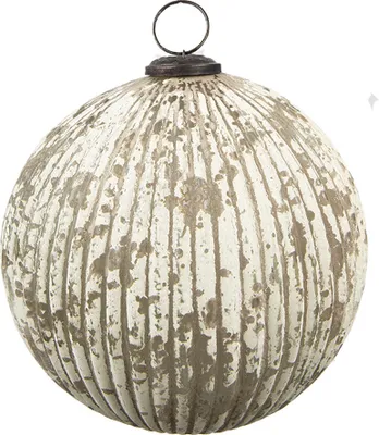 Produktbild von Clayre & Eef Weihnachtskugel Ø 20 cm Beige Glas