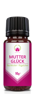 Produktbild von Saint Nutrition® Mutterglück Kügelchen – Bachblüten Kügelchen - schwanger werden – Unterstützung für das hormonelle Gleichgewicht – für Kindеrwunsch