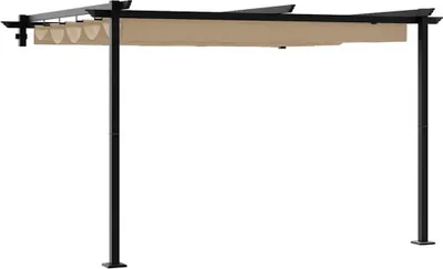 Image de Pavillon 300 x 300 x 200 cm Taupe Polyester