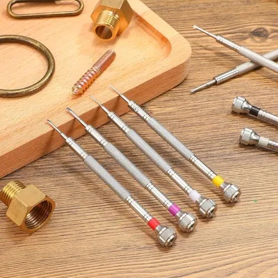 Produktbild von 13-teiliges Set Uhrmacher Schraubendreher 06-20 mm für Brillenreparaturen und Schmuck - mit Demagnetisierer