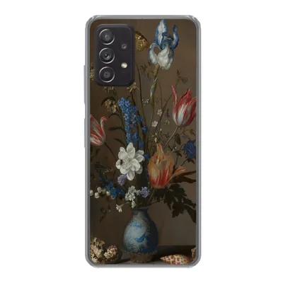 Produktbild von MuchoWow® Handyhülle Schutzhülle Hülle für Samsung Galaxy A53 5G Blumen in einer Wan-Li-Vase und Muscheln - Gemälde von Balthasar van der Ast Silikon Softcase Handy Hülle - Schutzabdeckung