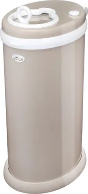 Immagine prodotto di Cestino per pannolini in acciaio con controllo degli odori, adatto per sacchetti standard, color tortora