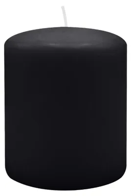 Produktbild von Stumpenkerzen 100 x Ø 80 mm, Schwarz, 8 Stück
