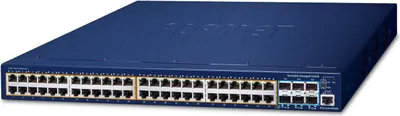Produktbild von PLANET SGS-6310-48P6XR, Managed, L3, Gigabit Ethernet (10/100/1000), Power over Ethernet (PoE), Rack-Einbau, 1U