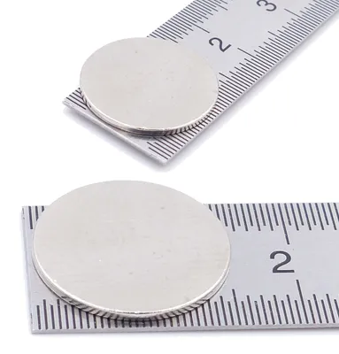Produktbild von Aprilheld | 10 Scheibenmagnete 15x1 mm | N52 Klasse Neodym Magnete | Modellbau