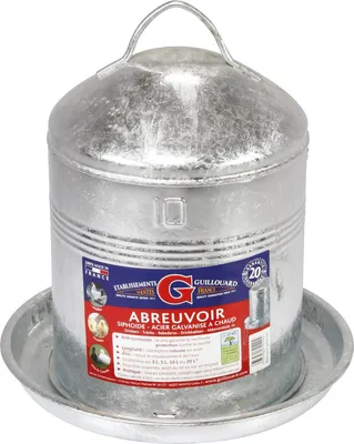 Image de Abreuvoir Rond 10l Galva Robustesse Et Capacité Pour Volailles - Guillouard