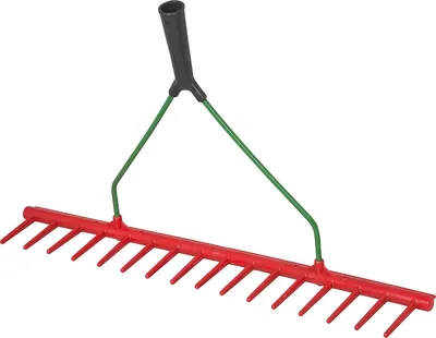 Produktbild von Idealspaten Kunststoffrechen 16 Zinken einseitig 640 mm