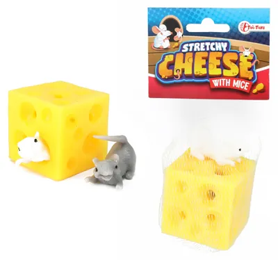 Obrázok produktu pre Toi-Toys - Rozťahovací skákací syr s 2 myšami Detská hračka
