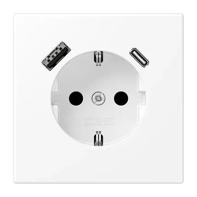 Obrázek produktu pro SCHUKO zásuvka s USB typ AC - Zásuvka LS1520-15CAWWM