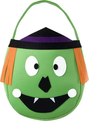 Produktbild von Halloween Betteltasche Vogelscheuche 46x22cm | Grün