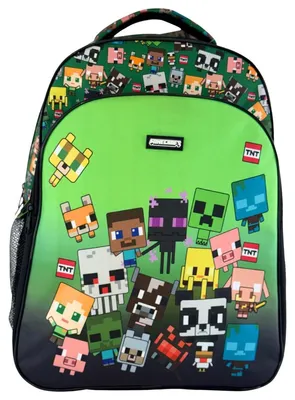 Produktbild von Manenti Characters Minecraft 42 Cm Rucksack Grün  Kinder Grün One Size