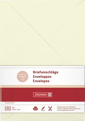 Produktbild von Briefumschlag 220×110 mm DIN lang | 75 g/m², weiß, 25 Stück