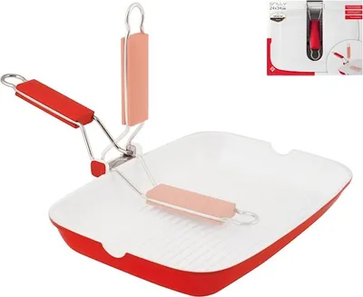 Immagine prodotto di Bistecchiera Grilly In Alluminio E Vetroceramica Cm 34X24