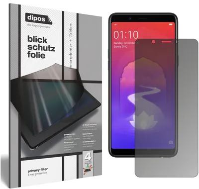 Produktbild von Schutzfolie für Oppo Realme 1 Blickschutzfolie matt Folie Display Schutz dipos