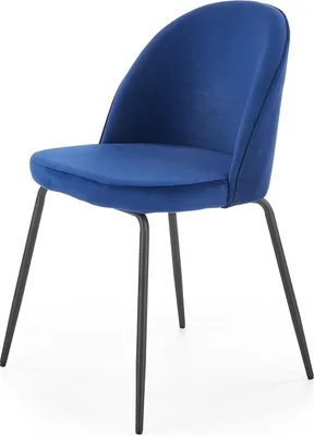 Produktbild von OXM Klassischer gepolsterter Esszimmerstuhl K-314 Marineblau 52 x 80 x 50 cm