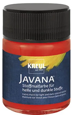 Textilfarbe Glasrot 50 ml, pastös, für Stempeln & Schablonieren