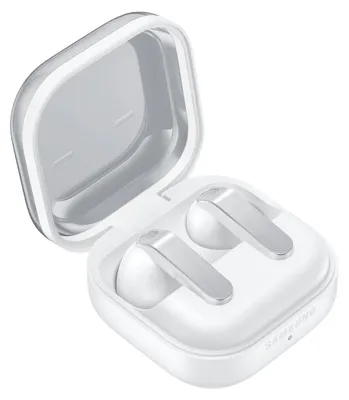 Zdjęcie produktu dla Bezprzewodowe słuchawki douszne z etui ładującym Samsung Galaxy Buds4 R540, białe