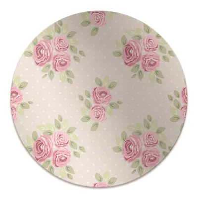 Produktbild von Rundmatte - Stuhlunterlage Bürostuhlunterlage - Rund Ø 100 cm - Bodenmatte - Fußmatte - Englische Rosen