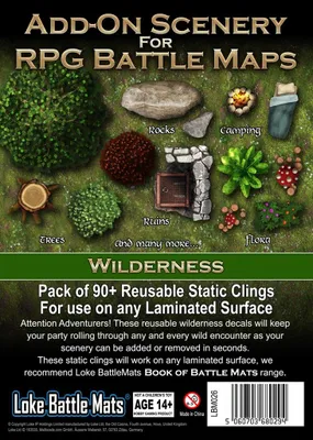 Immagine prodotto di Loke Battlemats Add on Scenery Wilderness - Tabletop-Rollenspiel-Accessori