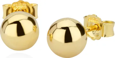 Produktbild von Paar 7mm Kugel Ohrstecker 8 Karat 333 Gelbgold Damen Stecker Ohrringen 2619