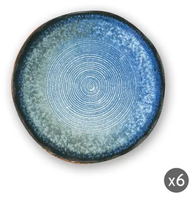 Zdjęcie produktu dla Excelsa Zestaw 6 głębokich talerzy Poseidone Ceramic 21X5 Cm Kolorowy