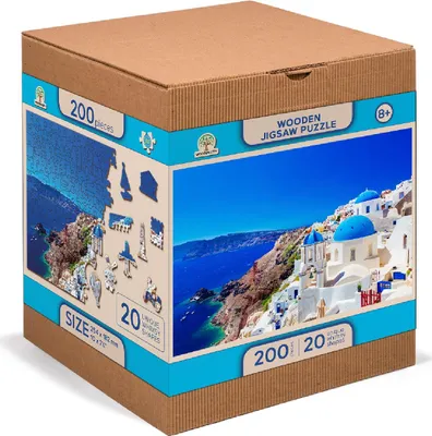 Zdjęcie produktu dla Puzzle 2w1 Grecja - Santorini 200 elementów