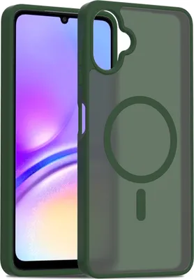 Produktbild von Magnetisch Hülle für Samsung Galaxy A06, Kompatibel mit MagSafe, Transluzente Matt Rückseite Stoßfeste Handyhülle Grün