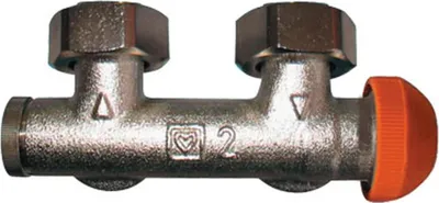 Image de Raccord Herz 3000 pour installation à deux tuyaux Fig.3693(91) 3/4 pouce forme E, 1 pièce.