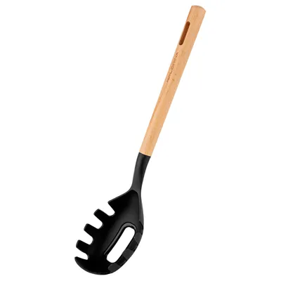 Obrázek produktu pro Lžíce na těstoviny, silikonová lžíce na těstoviny, lžíce na špagety, lžíce FLORINA, černá, 38 cm