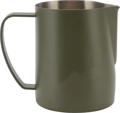 Imagen del producto de Jarra espumadora, jarra de pico de águila, espumador de leche de acero inoxidable 304, taza para espumar leche para cafetería en casa, 600 ml, color verde