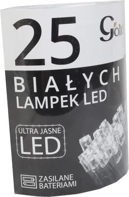 Produktbild von Weiße Weihnachtsbaumbeleuchtung mit 2 AA-Batterien und 25 ultrahellen LEDs