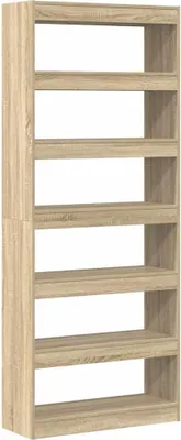 Produktbild von vidaXL Bücherregal Sonoma-Eiche 80 x 30 x 198 cm Holzwerkstoff