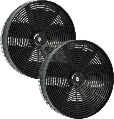 Produktbild von vhbw 2x Aktivkohlefilter kompatibel mit Electrolux EFG692W 95510141700, EFG695B 90000007500 Dunstabzugshaube - 17,3 cm, Mit Netzbespannung
