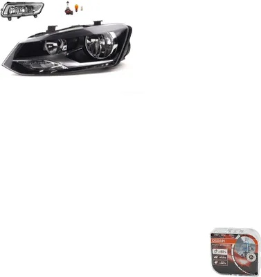 Obrázok produktu pre Johns, svetlomety + Osram Night Breaker Laser vhodné pre VW Polo 09 6R 06/09-03/14L 6R1941007E 6R1941007F 6R0941061C