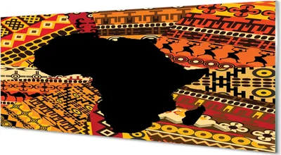 Imagen del producto de Cuadros de vidrio, 125x50 cm, decoración mural, diseño de mapa