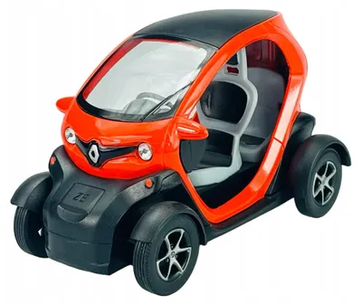 Image de Kinsmart Renault Twizy Modèle Miniature Voiture Orange 1:18