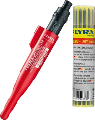 Produktbild von LYRA Dry Profi LED Tieflochmarker Trockenmarker + Ersatzminen graphit