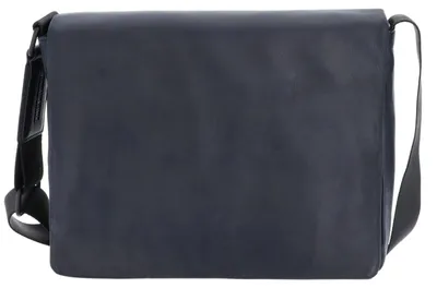Productafbeelding van LEONHARD HEYDEN Leer schoudertas laptoptas met laptopvak Den Haag Umhängetasche 6751 Marineblau donkerblauw