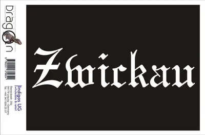 Produktbild von Aufkleber / Autoaufkleber - JDM / Die cut / Auto / OEM - Stadt Zwickau - 200x50mm gelb - Heckscheibe / Heckscheibenaufkleber