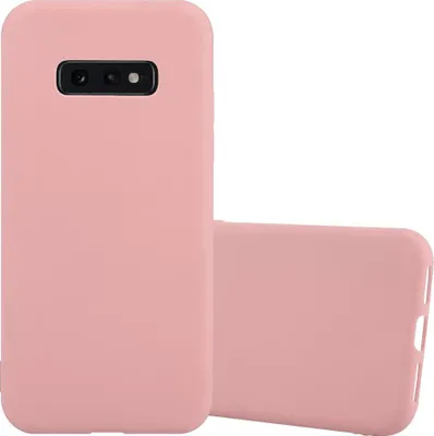 Image de Cadorabo Housse pour Samsung Galaxy S10e Housse de protection rose Housse pour téléphone portable TPU Silicone Etui Case Cover