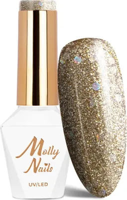 Produktbild von Molly Nails Queens Of Life Perfect Gold HEMA/Di-HEMA-freier Hybridlack 8 g Nr. 32